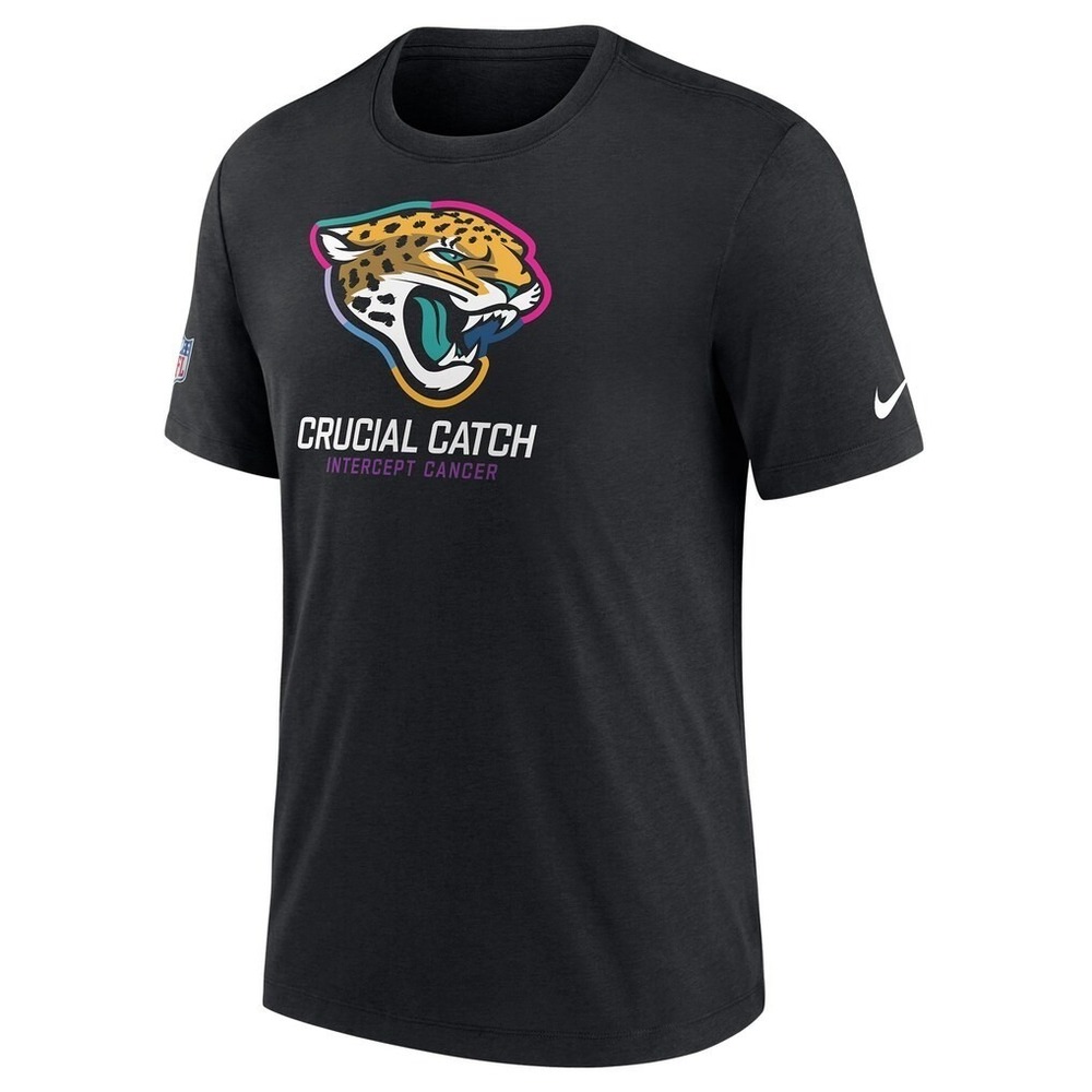 Nike®‎ Men's LARGE Jacksonville Jaguars Crucial Catch T-Shirt in Black